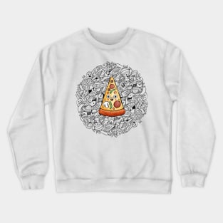 Pizza Doodle Crewneck Sweatshirt